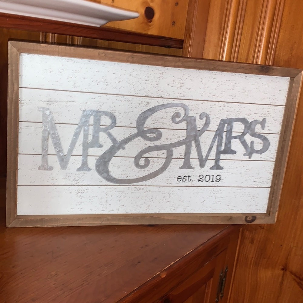 Wall Decor - Mr. & Mrs. Est. 2019